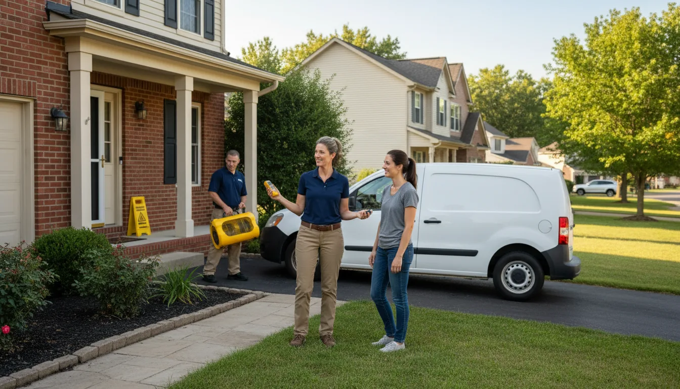 Residential water damage restoration in Oldtown, ID